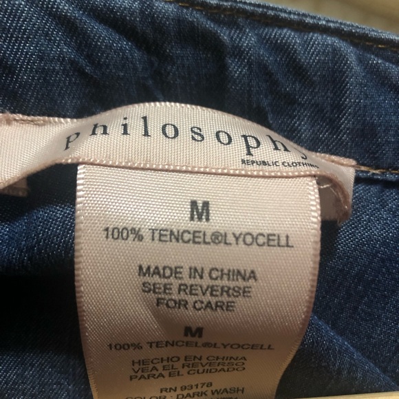 Philosophy Tunic or Dress Denim Look Size Medium NWT - Picture 9 of 9